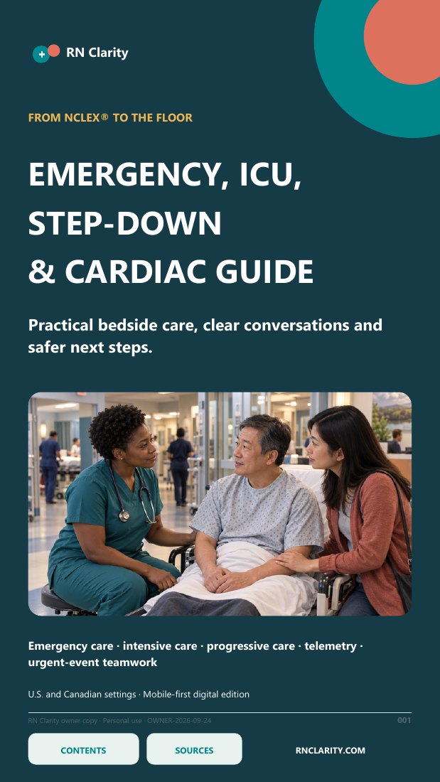 Emergency, ICU, Step-Down and Cardiac Guide cover