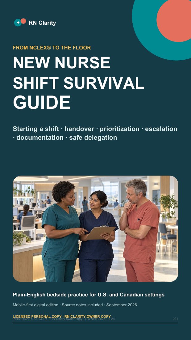 New Nurse Shift Survival Guide cover