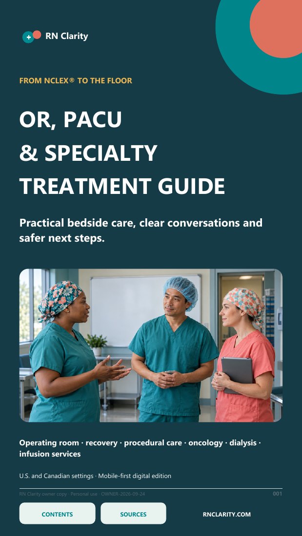 OR, PACU and Specialty Treatment Guide cover